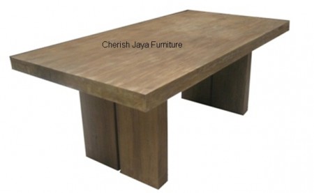 Code: SJDT 035 Name: Soko Dining Table Size:  W=180 x D=90 x H=78 cm W=220 x D=100 x H=78 cm W=260 x D=100 x H=78 cm W=280 x D=100 x H=78 cm Thickness top = 6 cm Thickness leg = 60 x 8 cm Wood: Solid Teakwood